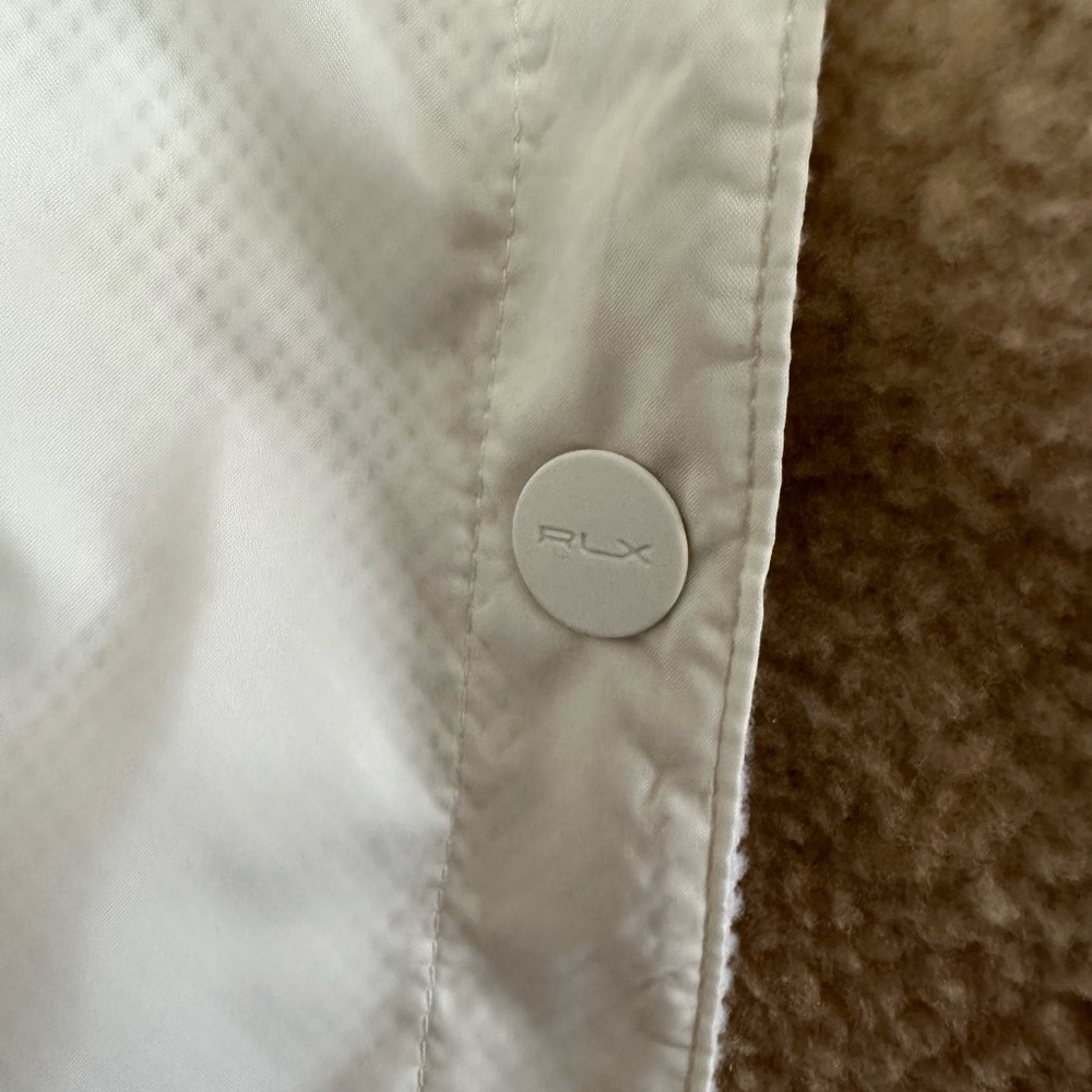 Polo Ralph Lauren RLX Golf Chic Cream Athletic Fleece Jacket Women’s Size Small - Picture 5 of 9